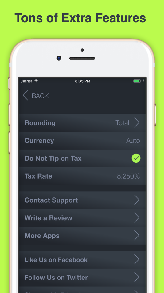 #6. Tip Calculator % Tap Tip (iOS) 由: Tardent Apps Inc.