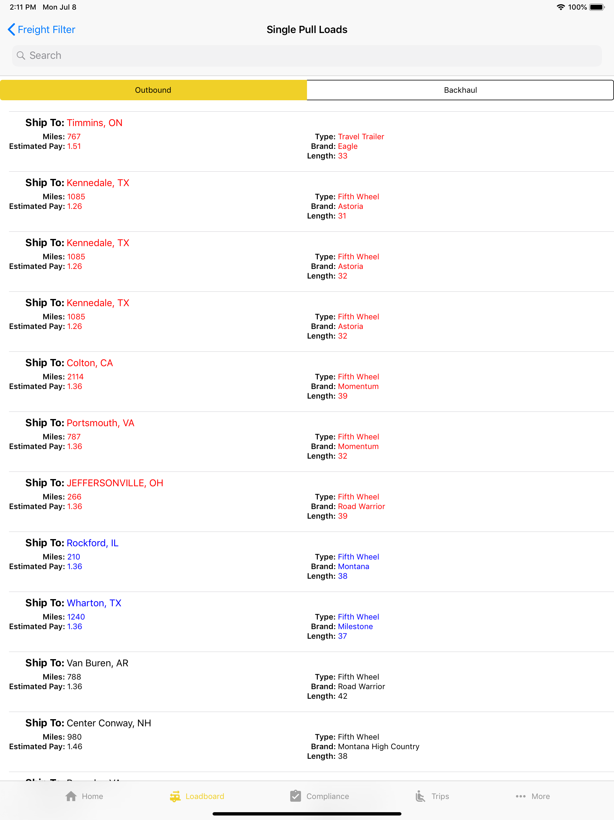 Indiana Transport Driver App screenshot 4