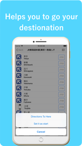 Directions helper for Japan screenshot