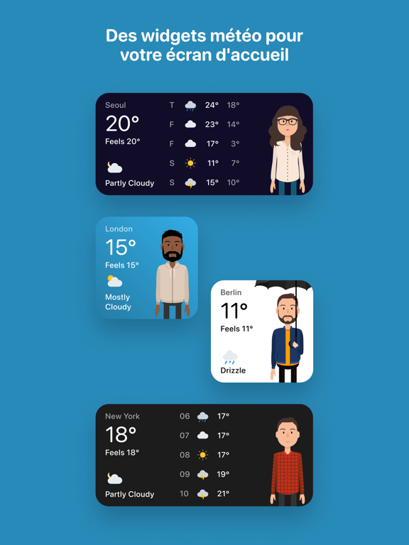 Screenshot #5 pour Weather Fit - Météo Pour Tenue