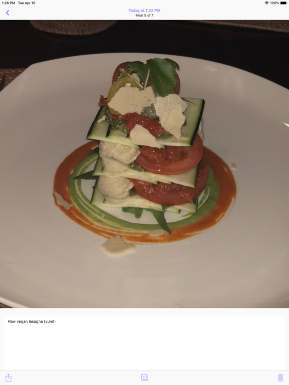 MealCam iPad screenshot 3 - Health & Fitness app