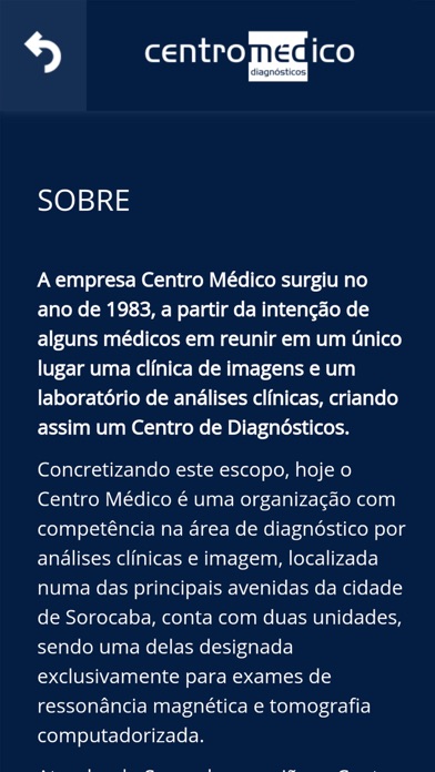 Centro Médico Sorocaba iPhone screenshot 2 - Medical app