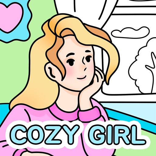 Cozy Girl Life: Coloring Book