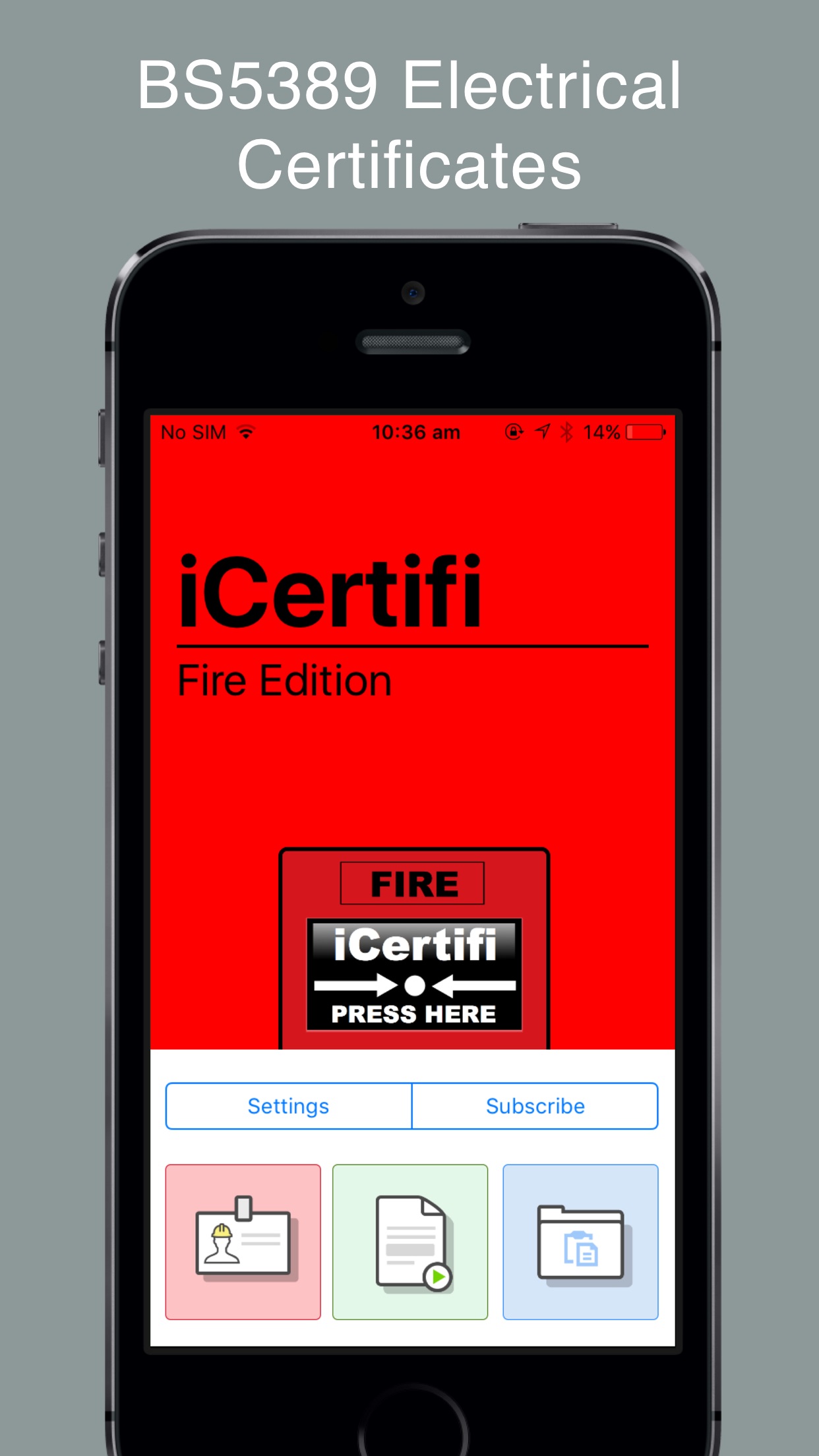 Screenshot 1 of iCertifi Fire & Emergency