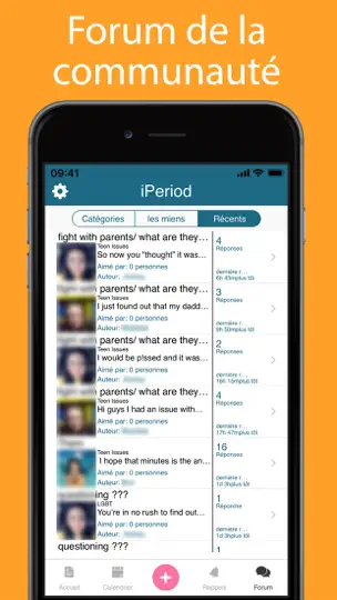 Capture d'écran de IPeriod Lite Suivi Des Règles sur iPhone 9