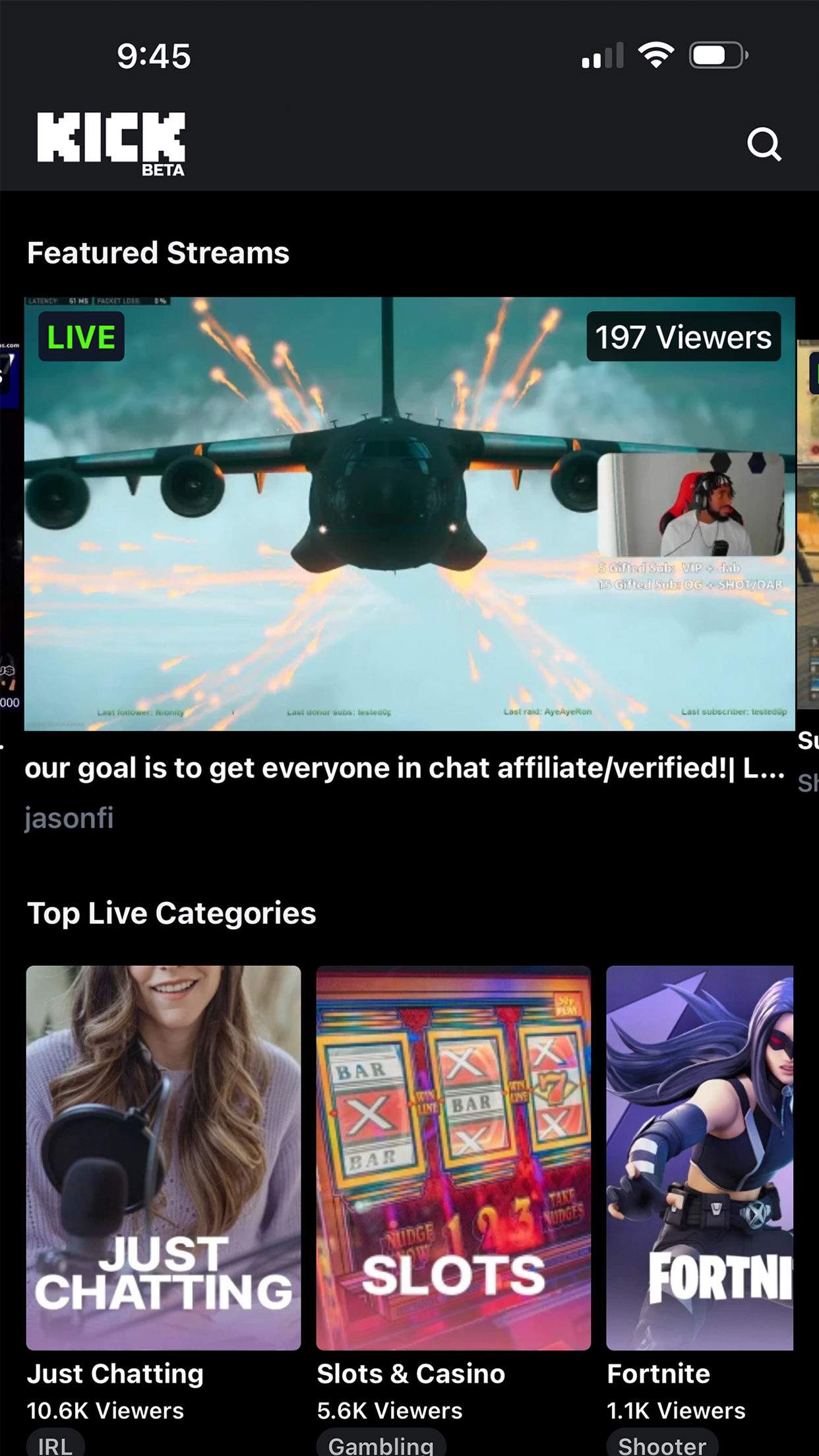 Kick - Live Streaming screenshot 5
