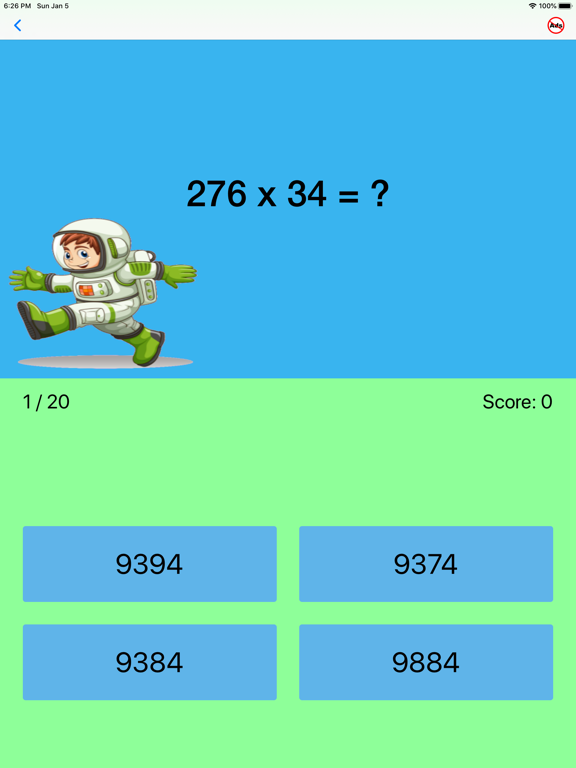 Fourth Grade Math Quiz iPad screenshot 7 - Education app
