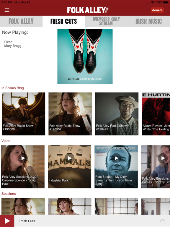 Screenshot #6 pour Folk Alley Player