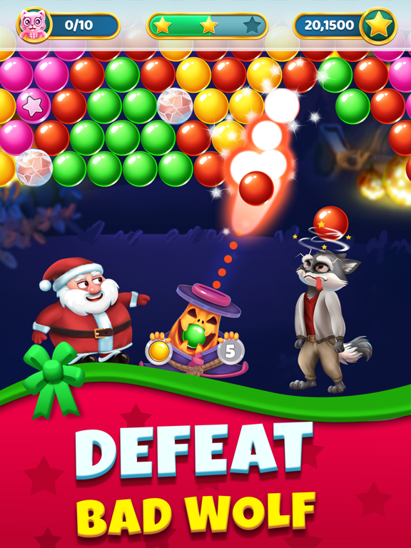 Christmas Games - Bubble Pop iPad screenshot 5 - Games app