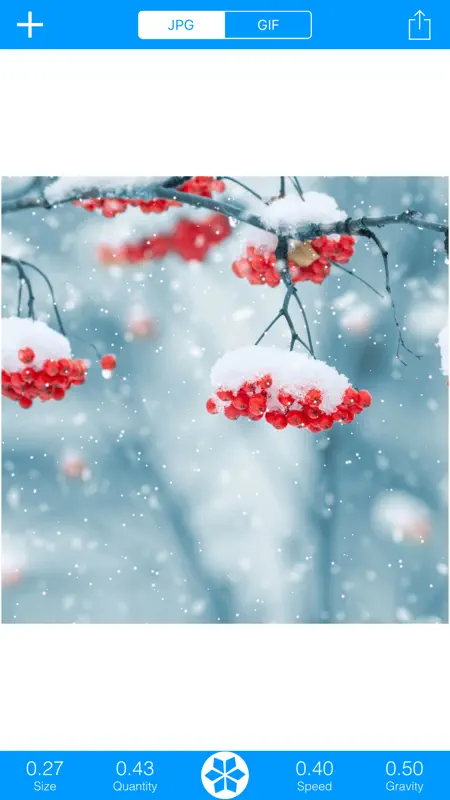 Snowing: GIF&JPG screenshot 1 of 3