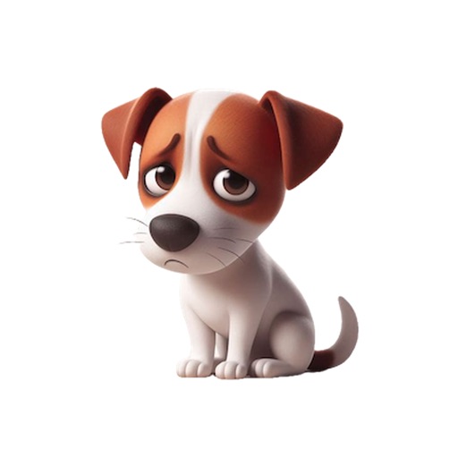 Sad Jack Russell Stickers