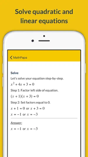 MathPapa - Algebra Calculator screenshot 4