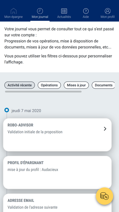 Mon Epargne iPhone screenshot 5