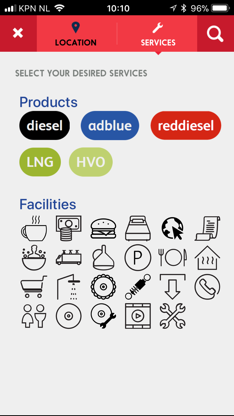 Q8Truck station finder screenshot 5