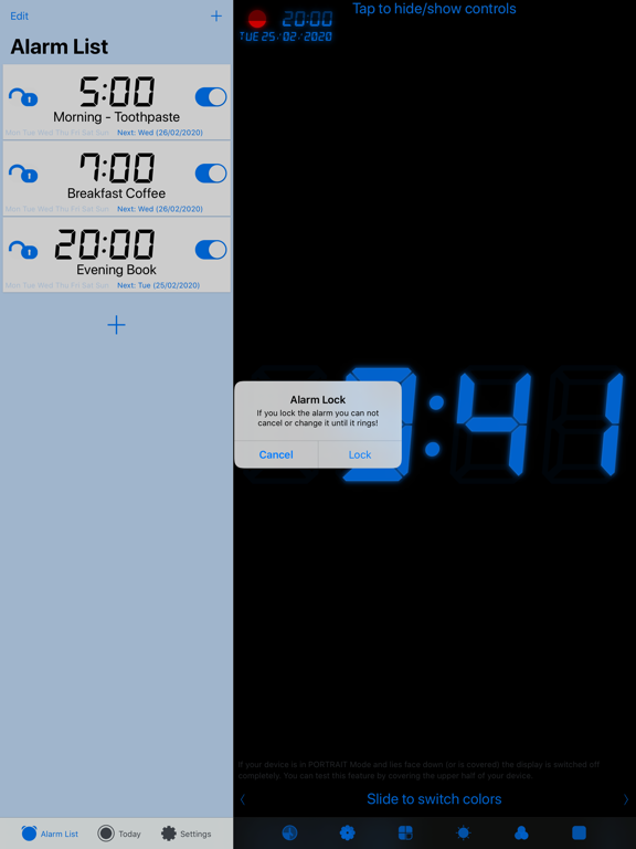 Barcode Alarm Clock iPad screenshot 7