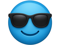 Blue Style Emoji Stickers