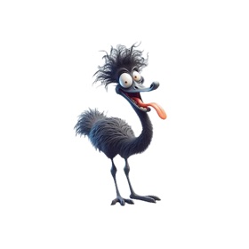Snímky obrazovky (6) Goofy Emu Stickers
