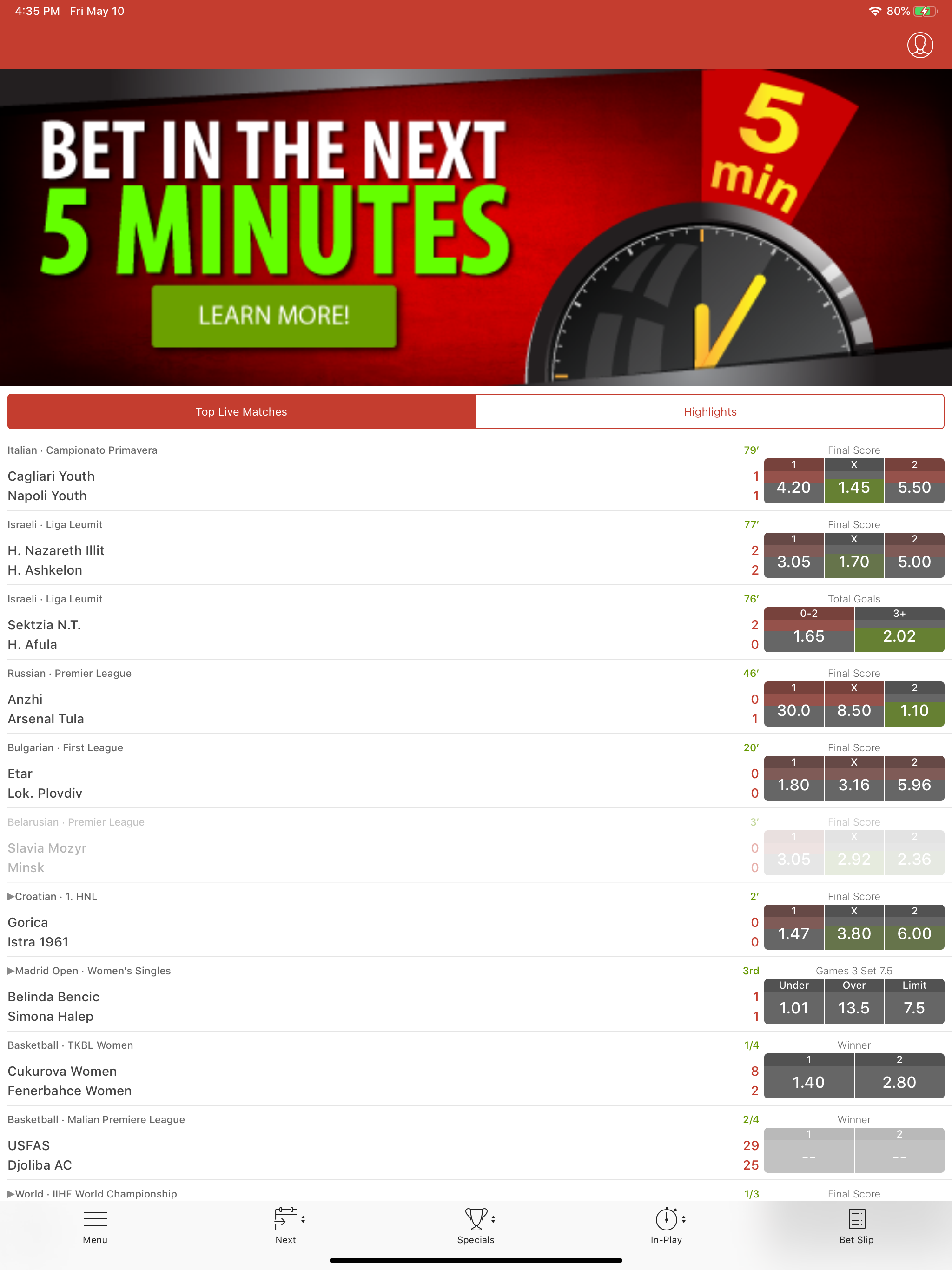 Meridianbet.COM screenshot 6