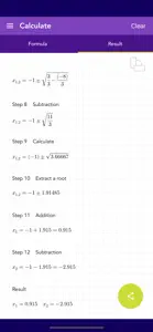 Quadratic Formula PQ screenshot #3 for iPhone