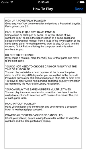 NY Lotto & Powerball screenshot 3