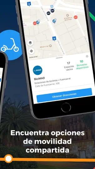 Captura de pantalla de Moovit: Transporte Público en iPhone 5