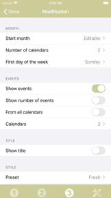Calendar Widget screenshot