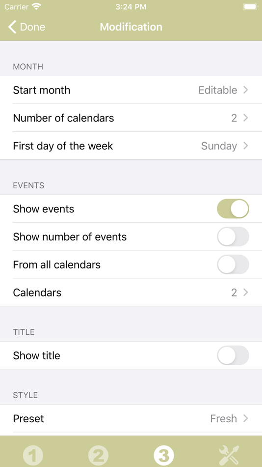 #4. Calendar Widget (iOS) Podle: Francis Bonnin