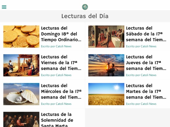 Evangelio del Día iPad screenshot 4 - Lifestyle app