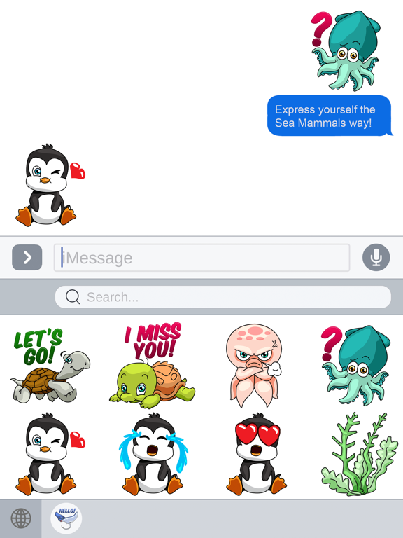 Screenshot #6 pour Seamoji - Sea Animal Emojis