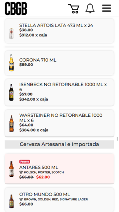 CBGB Distribución Screenshot