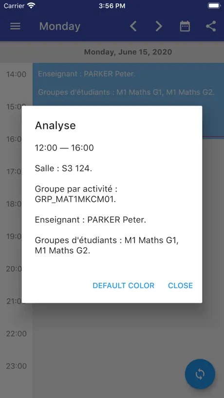 Unicaen Timetable