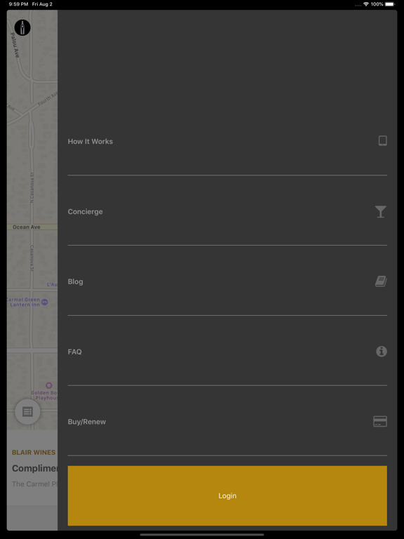 Priority Wine Pass iPad screenshot 5 - Travel app