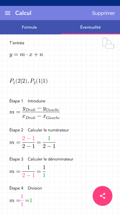 Screenshot #1 pour Résoudre Équation Linéaire PRO