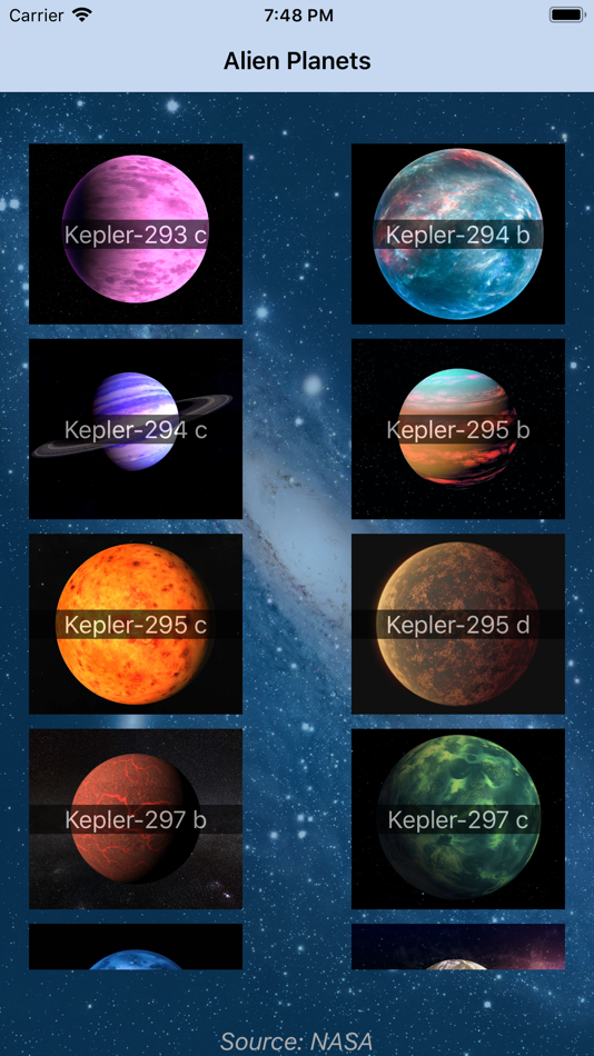 #1. Alien Planets (iOS) 由: Jose Leal