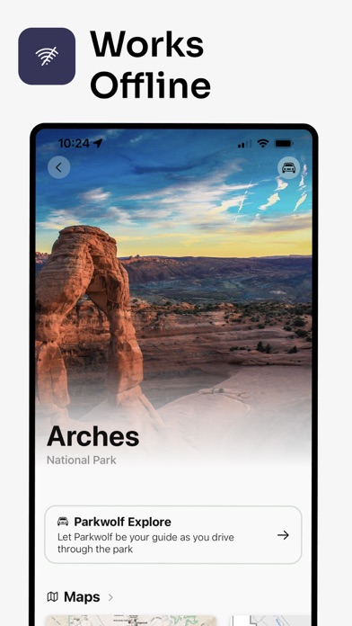 Parkwolf: National Park App Screenshot