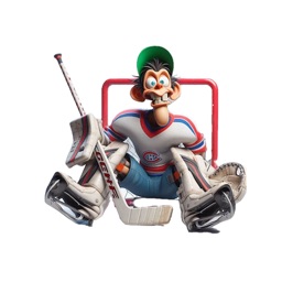 Goofy Hockey Goalie Stickers