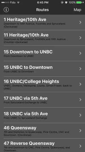 Prince George Transit screenshot 1
