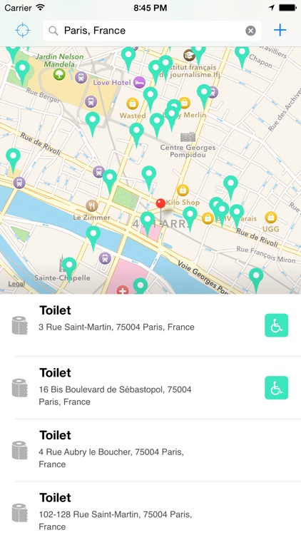 Flush Toilet Finder & Map