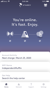 Starry Internet screenshot