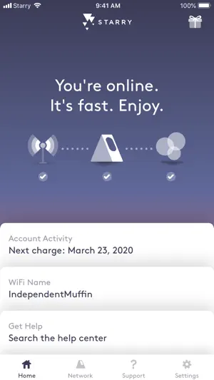 Starry Internet screenshot 1
