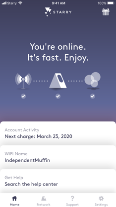 Starry Internet screenshot 1