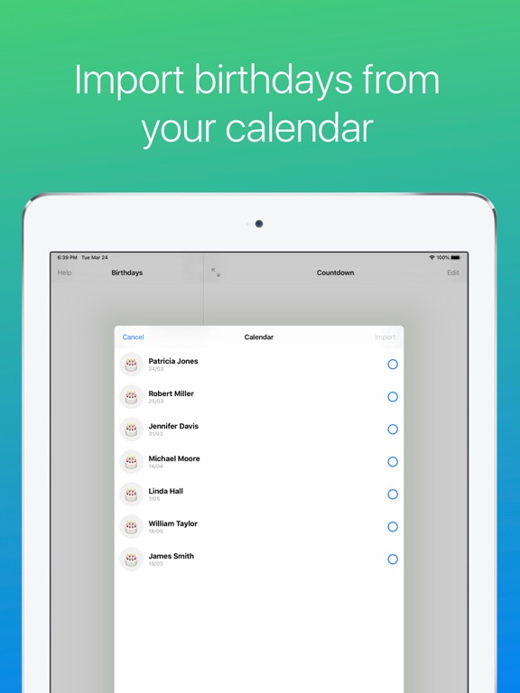 Screenshot #5 pour Anniversaire App