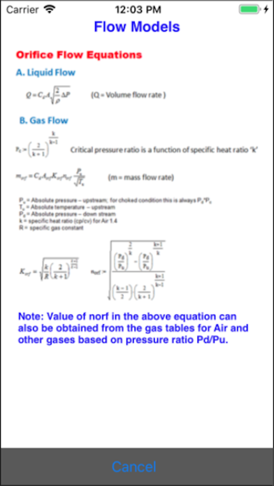 Orifice Flow Screenshot