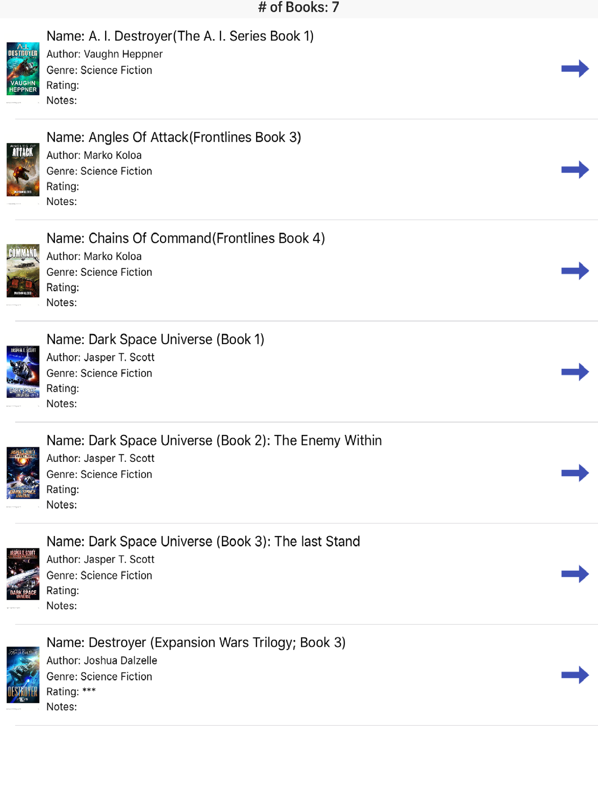 My Books Read screenshot 15