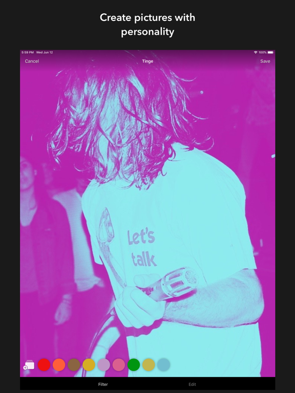Screenshot #4 pour Tinge - Duotone Color Filter