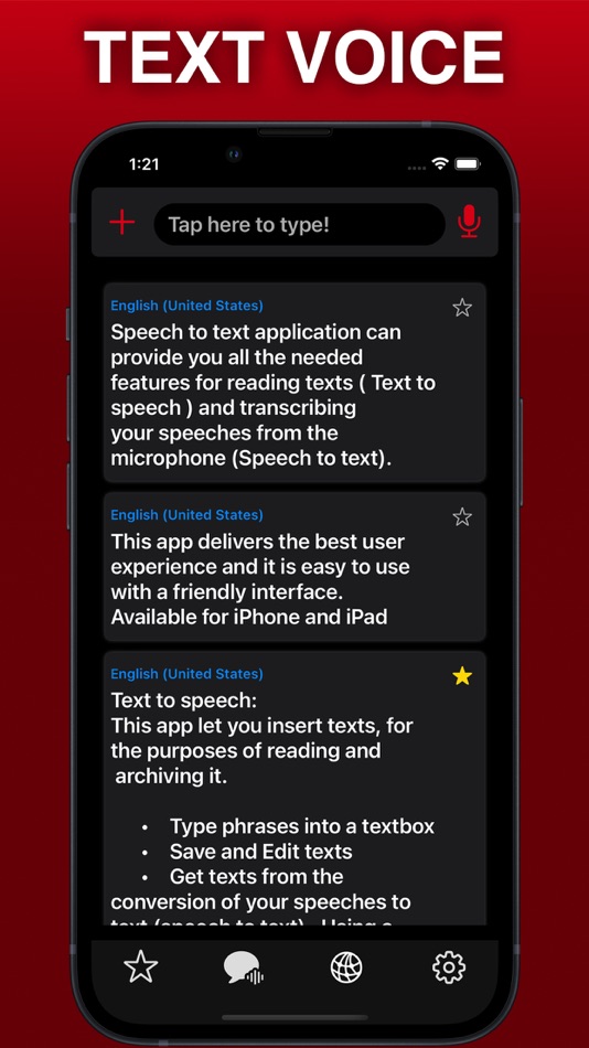 #1. Text to Speech, Speech to Text (iOS) Podle: Maryam Derakhshesh