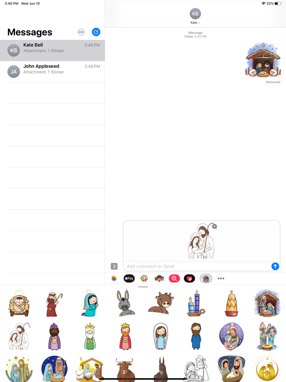 Screenshot #4 pour Cozy Nativity Scene Stickers