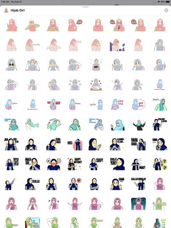 Screenshot #4 pour Hijab Girl Cute Stickers