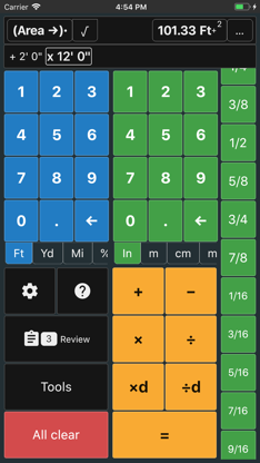 Feet and Inches Calculator screenshot 3