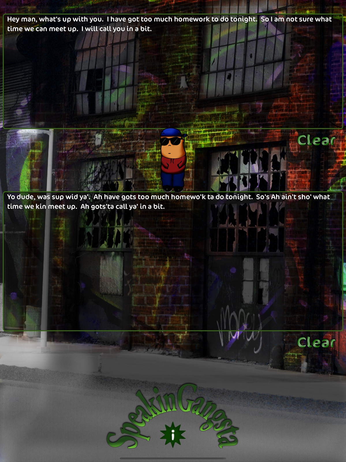 Speakin Gangsta ipad screenshot 1